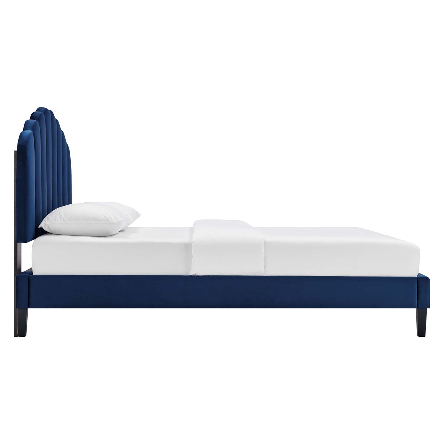 Daisy Performance Velvet Full Platform Bed