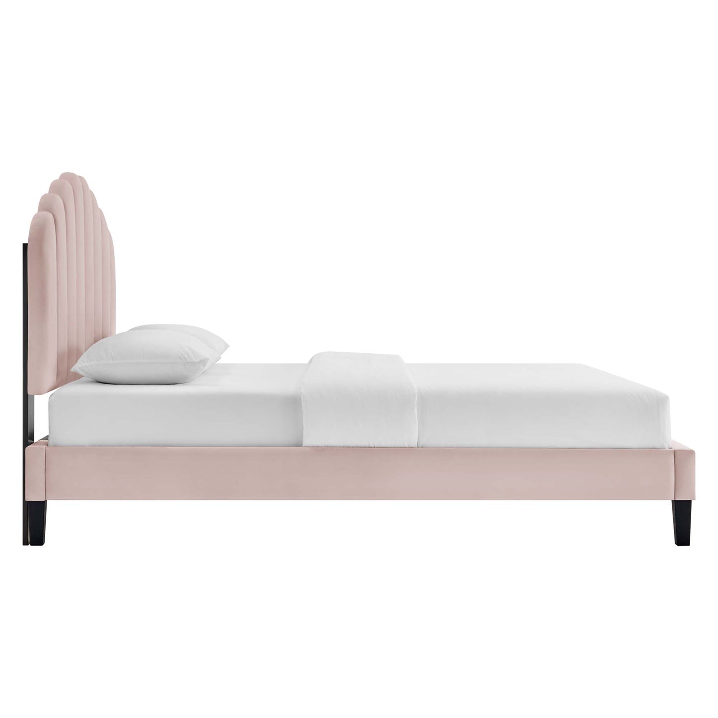 Daisy Performance Velvet Full Platform Bed