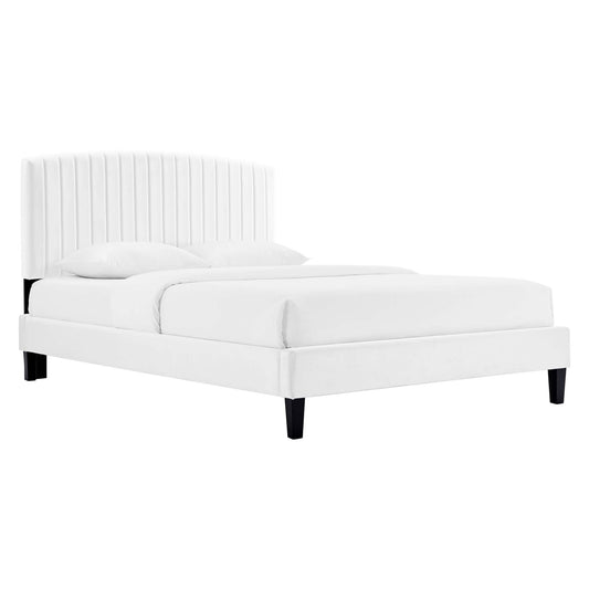 Alessi Performance Velvet Twin Platform Bed