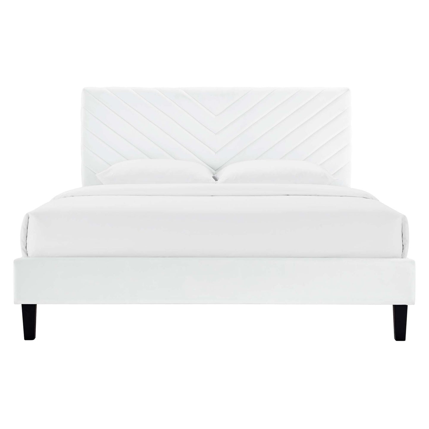 Roxanne Performance Velvet Twin Platform Bed