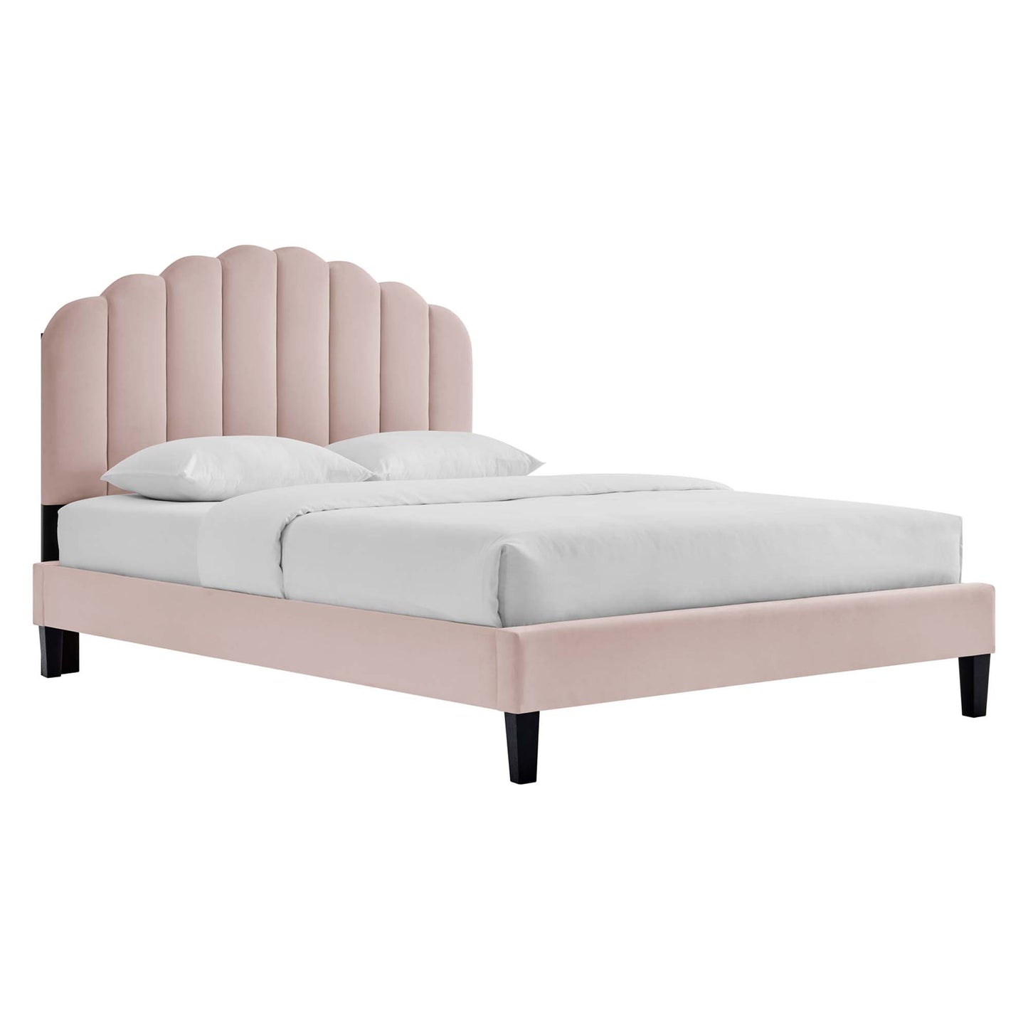 Daisy Performance Velvet Twin Platform Bed