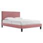 Roxanne Performance Velvet King Platform Bed