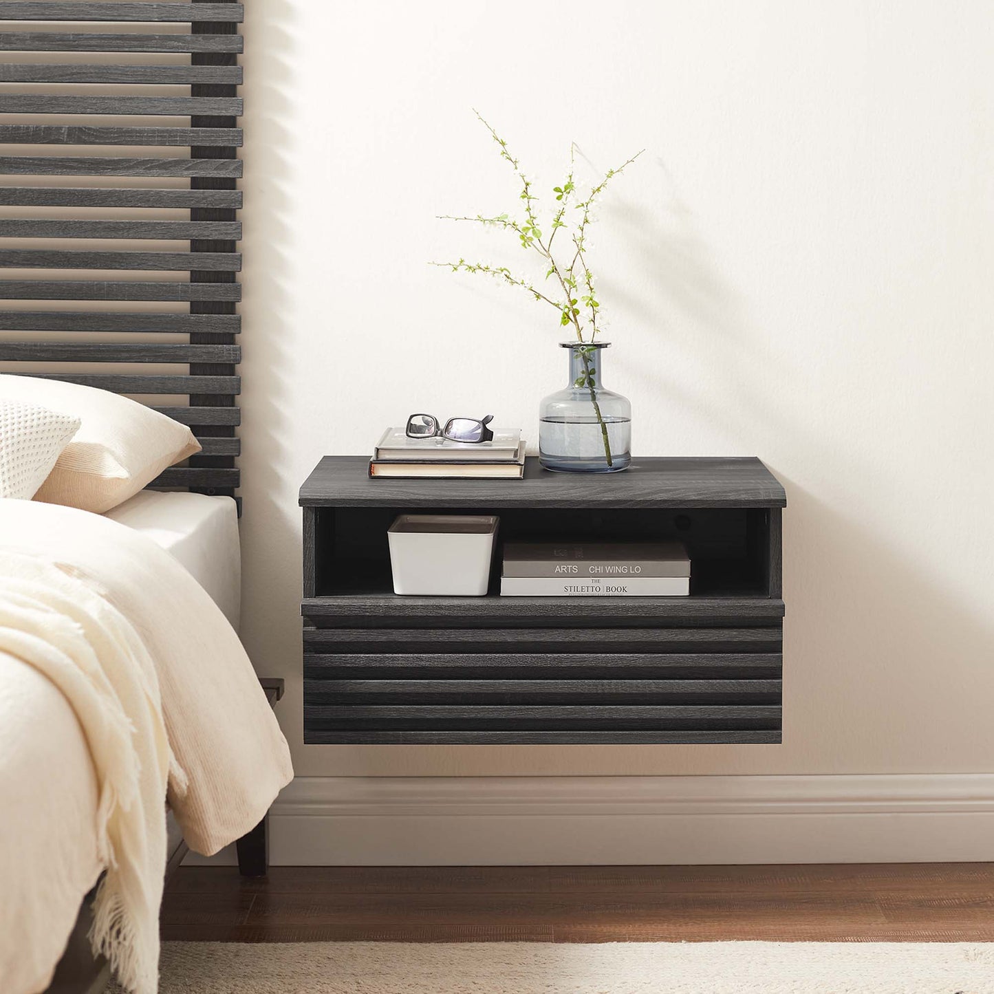 Render Wall-Mount Nightstand