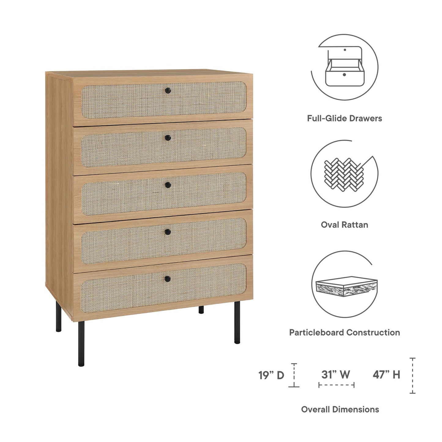 Chaucer 5-Drawer Chest