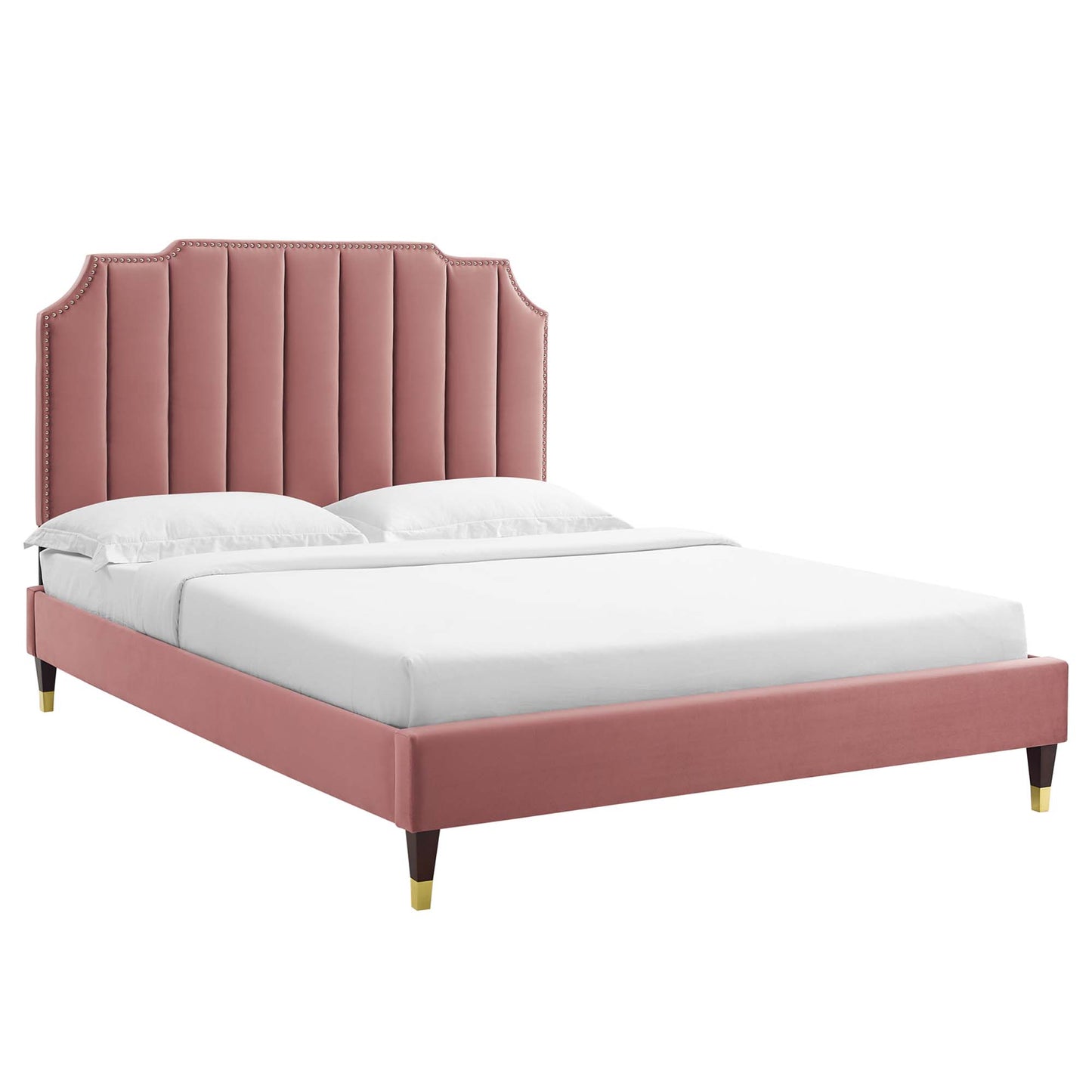 Colette Performance Velvet King Platform Bed