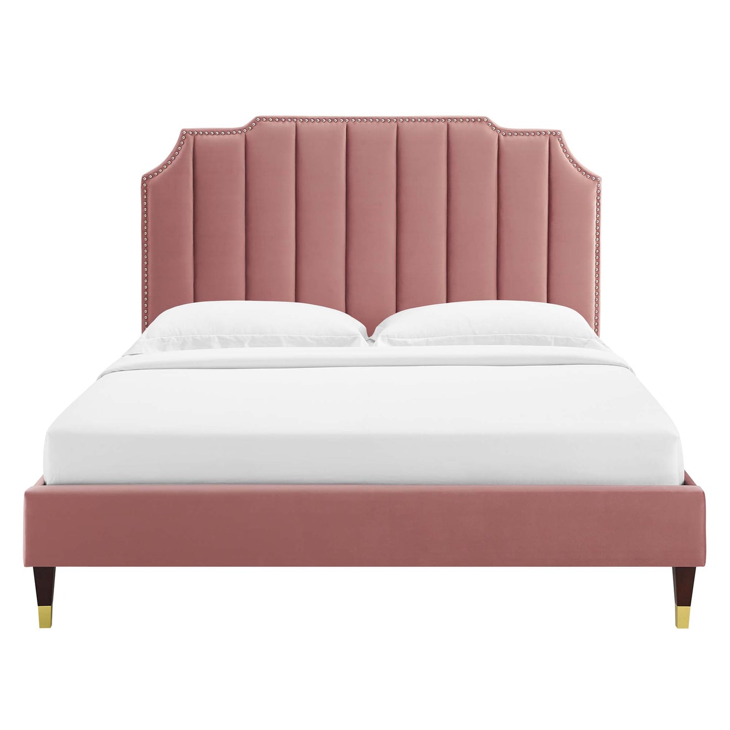 Colette Performance Velvet King Platform Bed