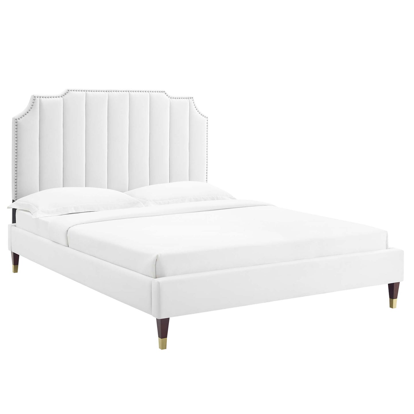 Colette Performance Velvet King Platform Bed