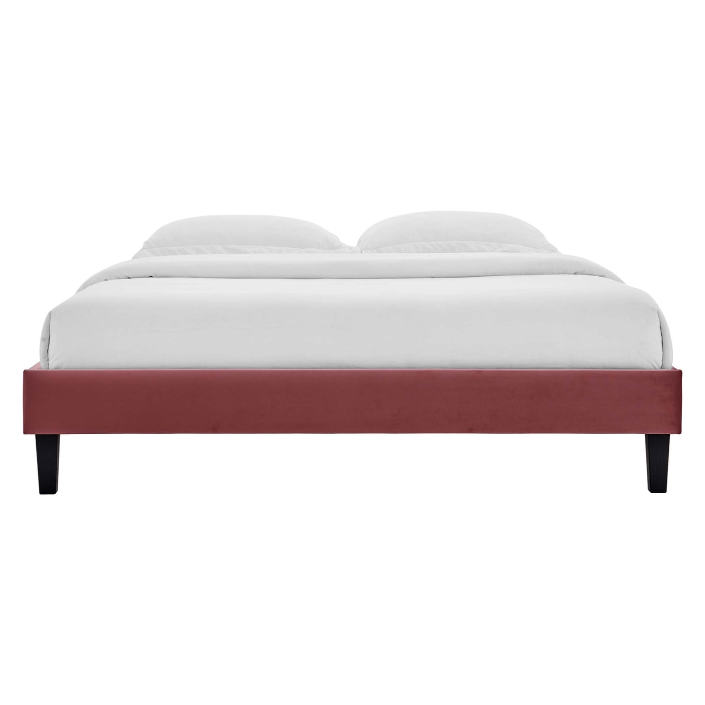 Cama King con plataforma de terciopelo Colette Performance de Modway