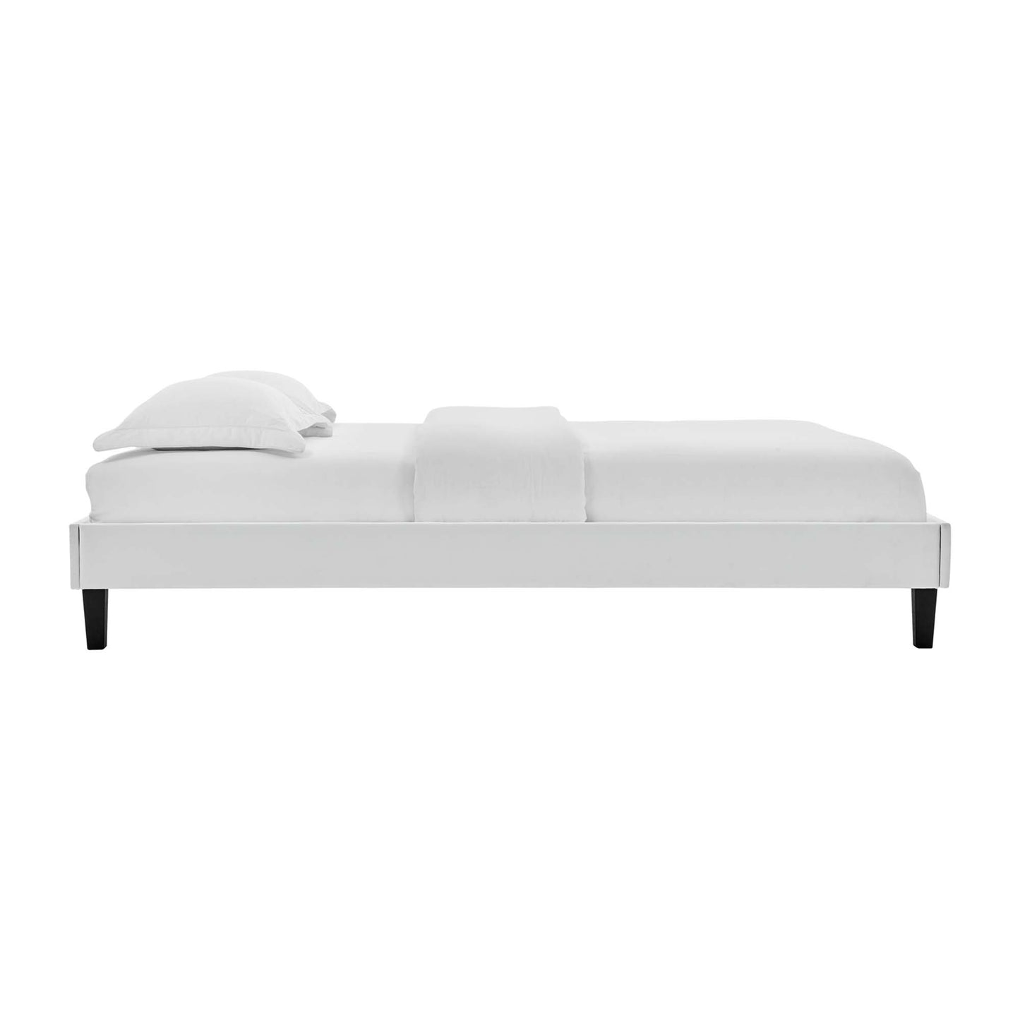 Cama King con plataforma de terciopelo Colette Performance de Modway