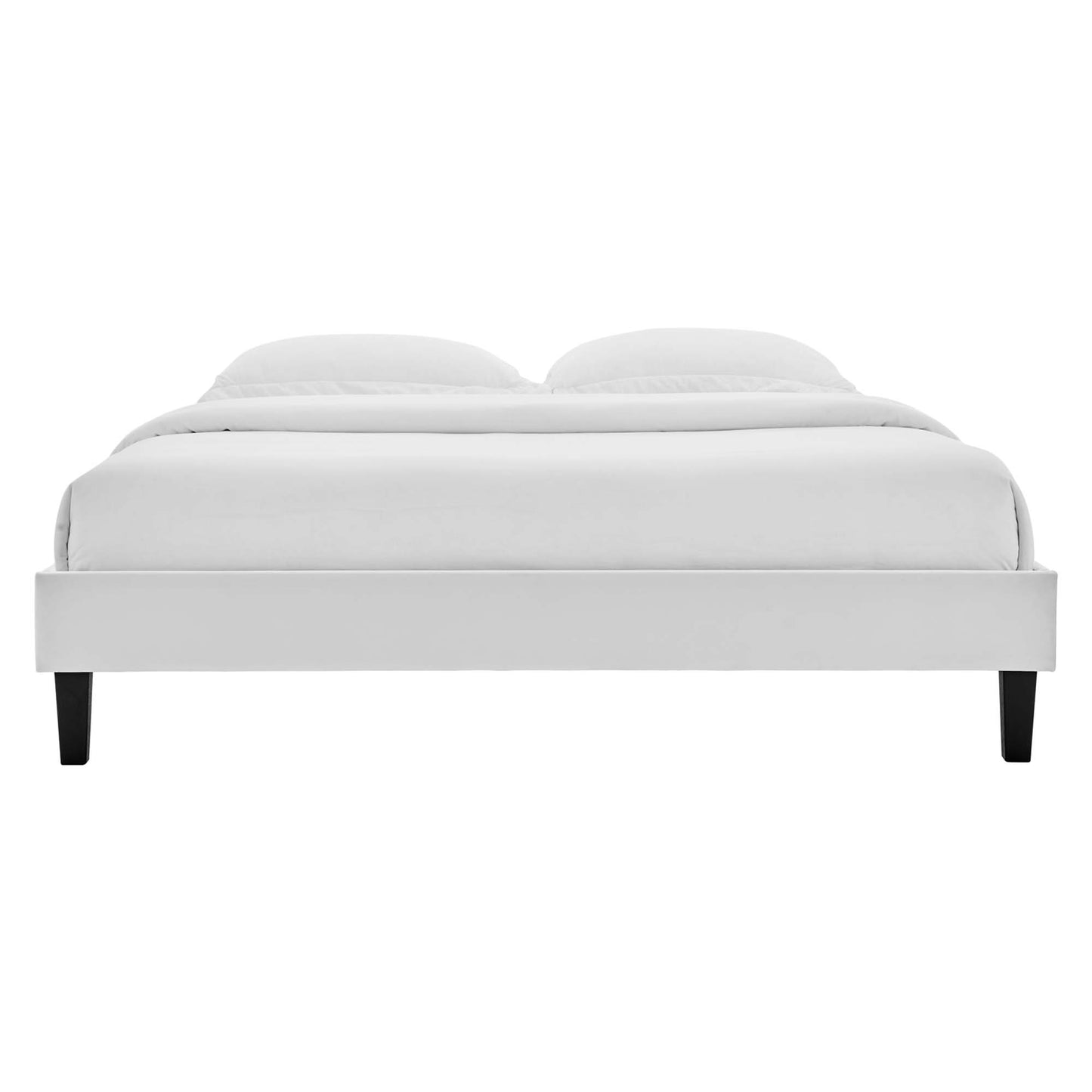 Cama King con plataforma de terciopelo Colette Performance de Modway