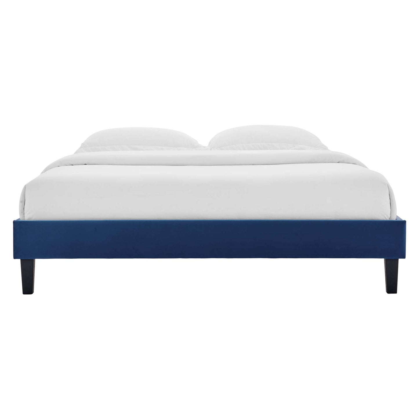 Cama King con plataforma de terciopelo Colette Performance de Modway