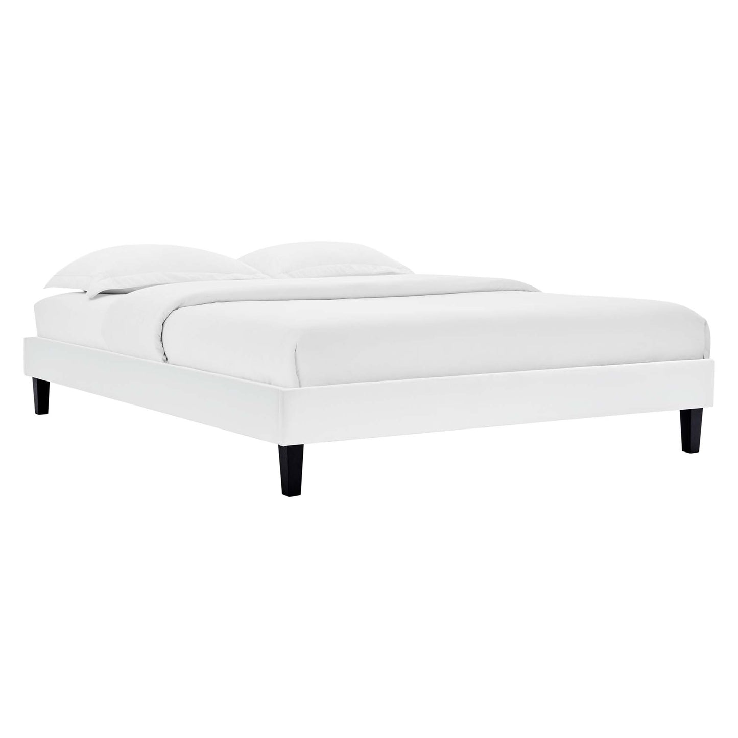 Cama King con plataforma de terciopelo Colette Performance de Modway