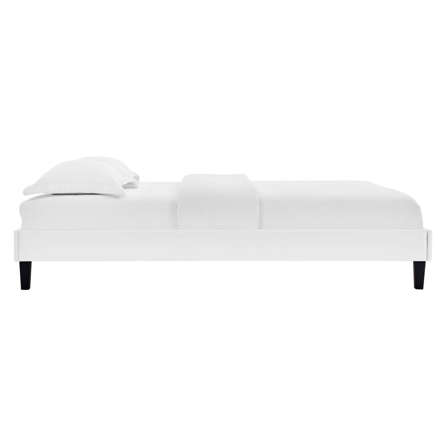 Cama King con plataforma de terciopelo Colette Performance de Modway