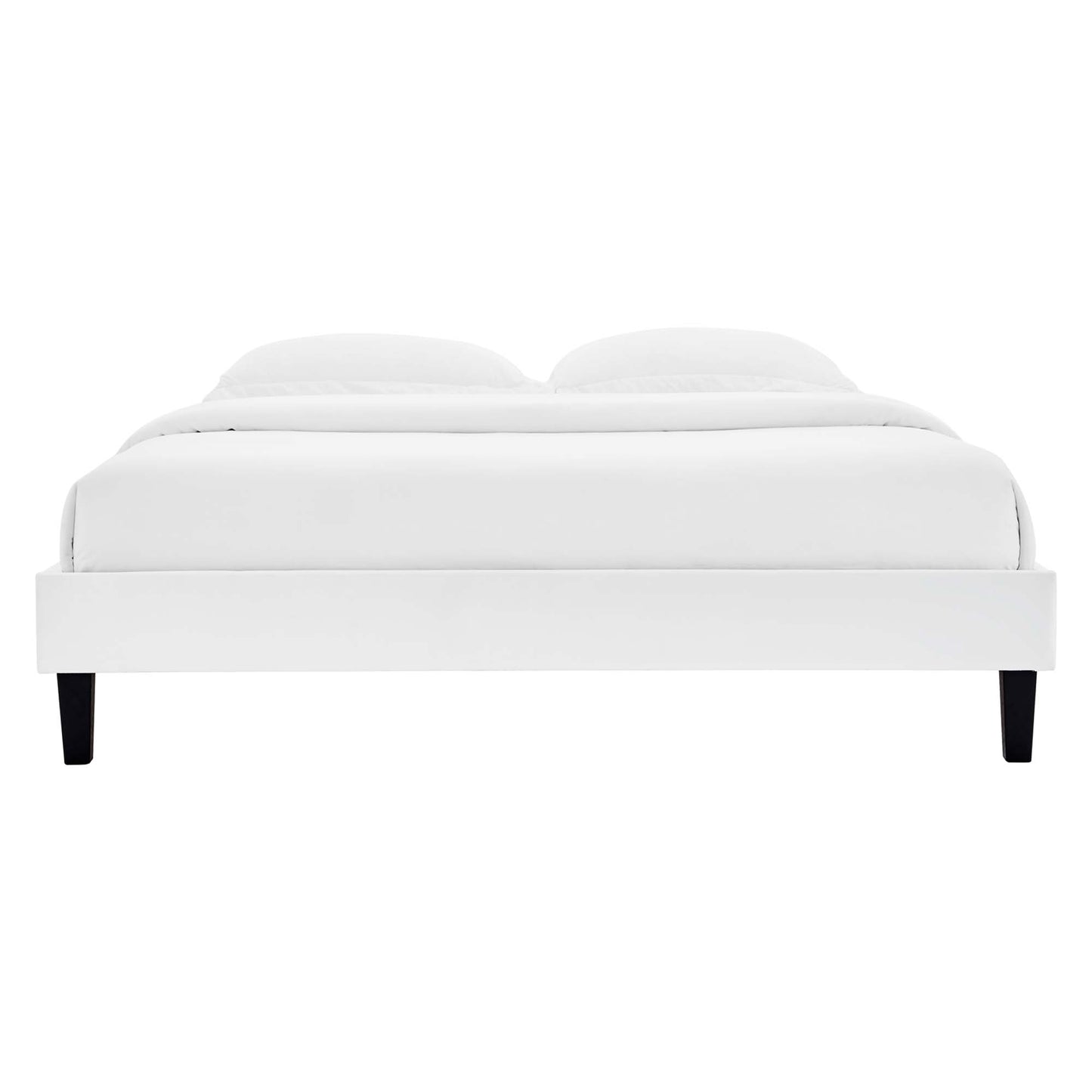 Cama King con plataforma de terciopelo Colette Performance de Modway