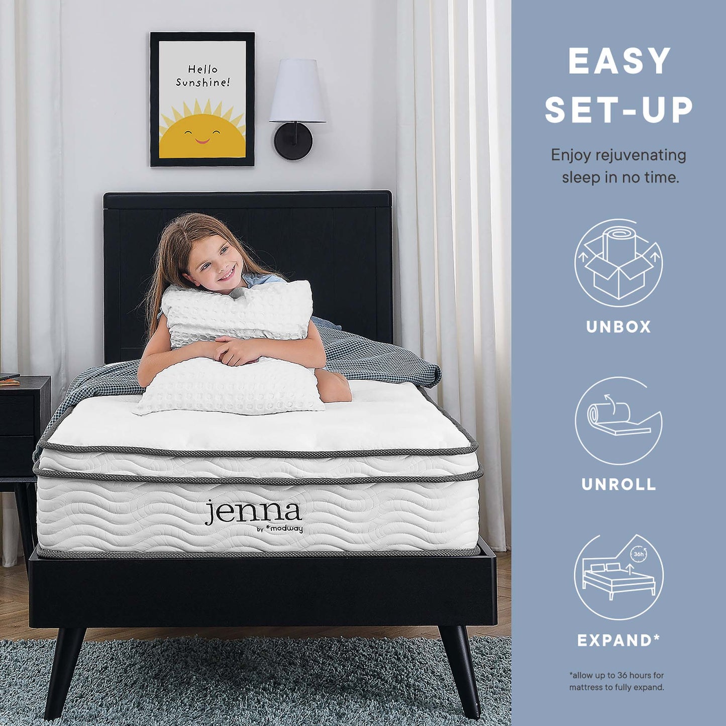 Jenna 12" Innerspring and Foam Twin Mattress