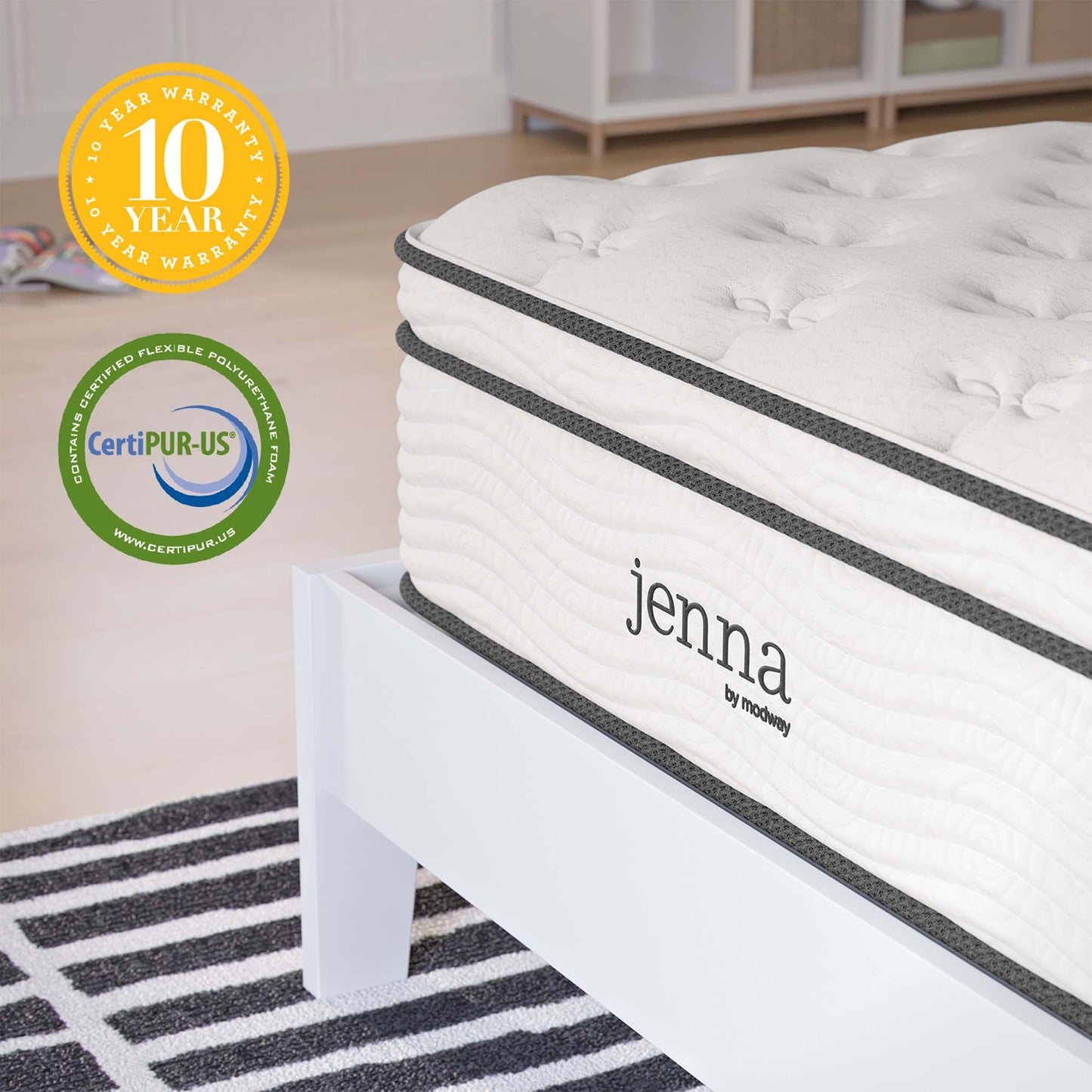 Jenna 12" Innerspring and Foam Twin Mattress