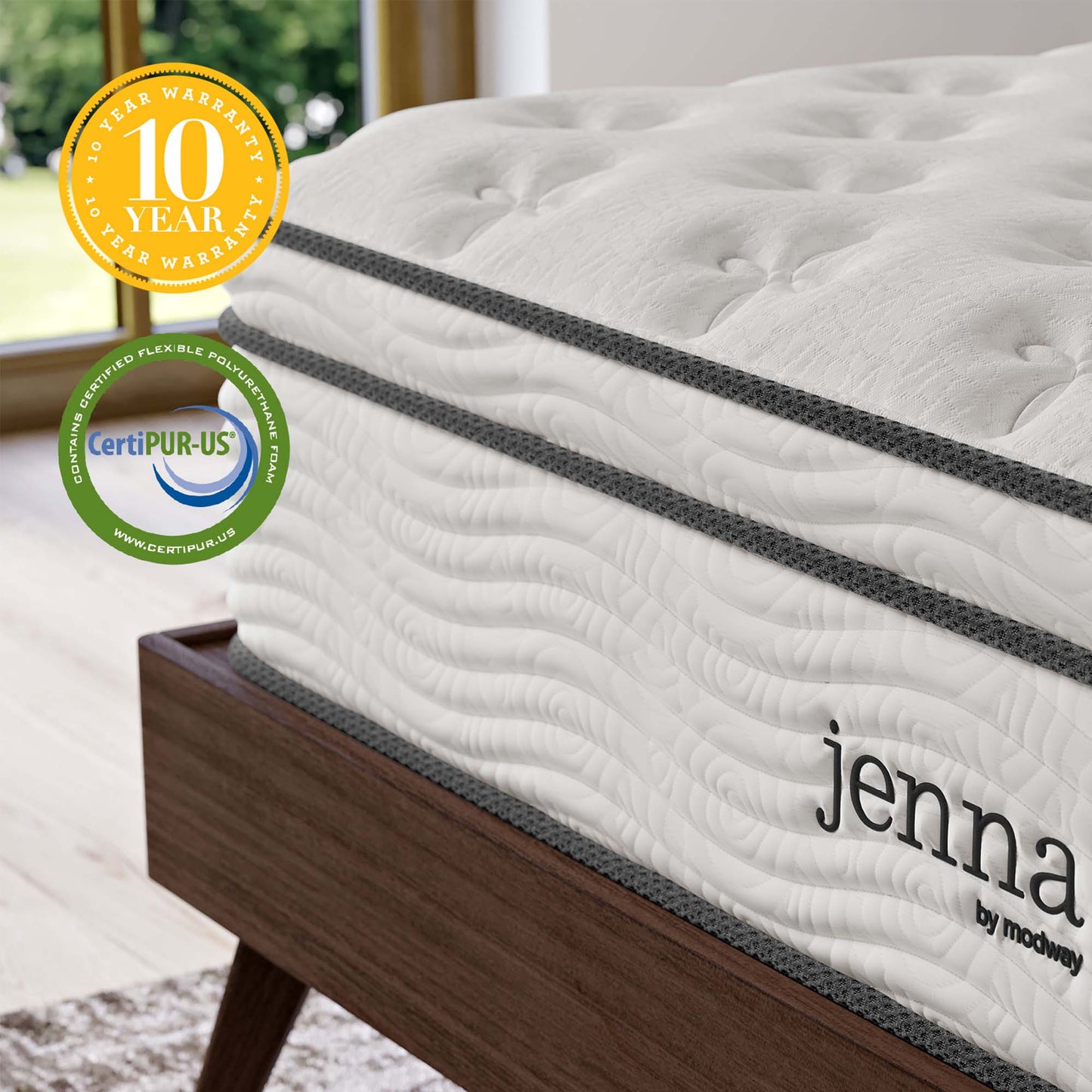 Jenna 12" Innerspring and Foam Queen Mattress