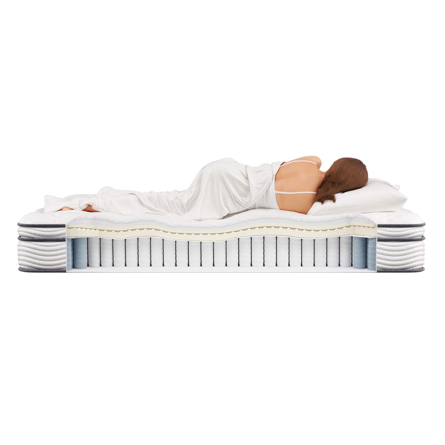 Jenna 12" Innerspring and Foam Queen Mattress