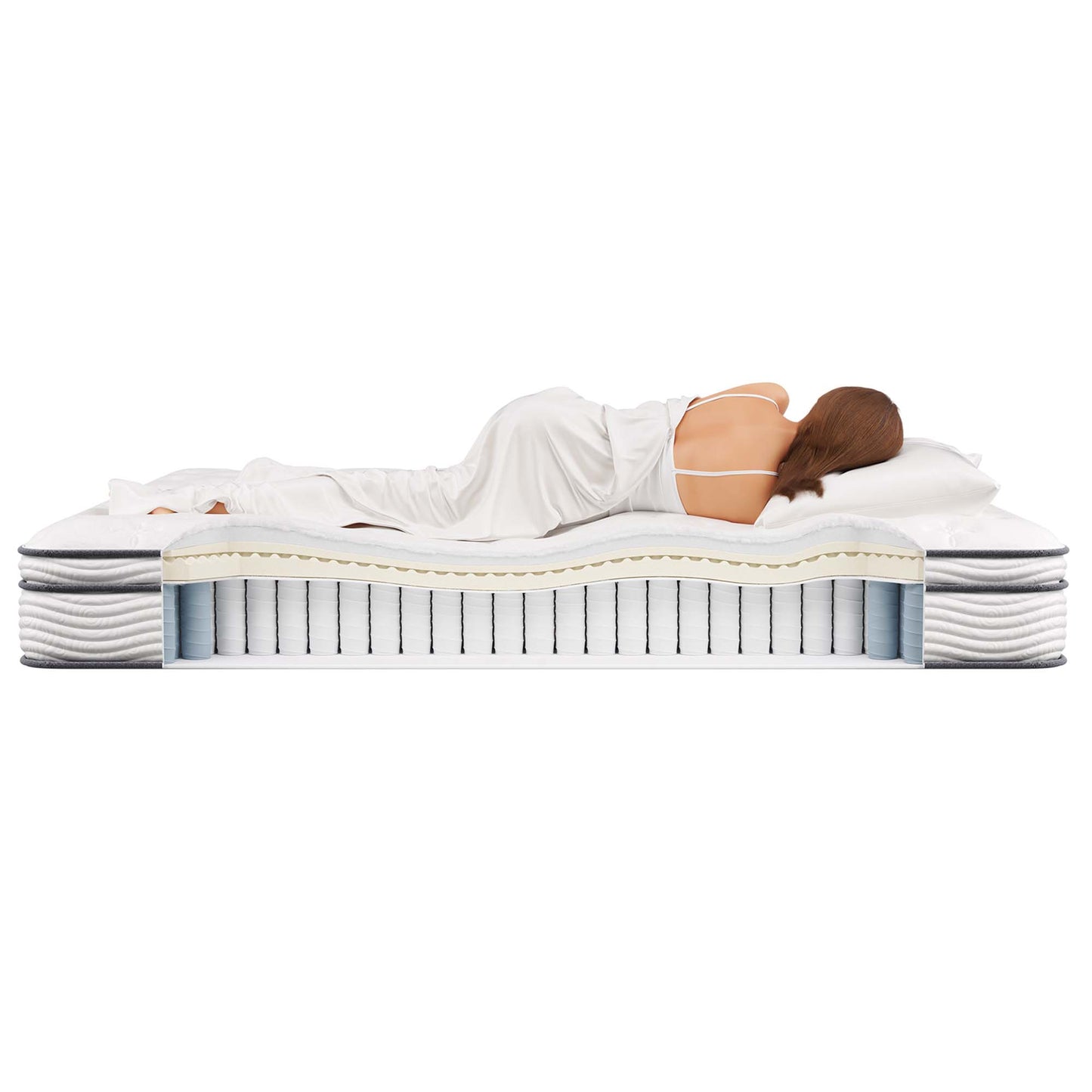 Jenna 12" Innerspring and Foam California King Mattress