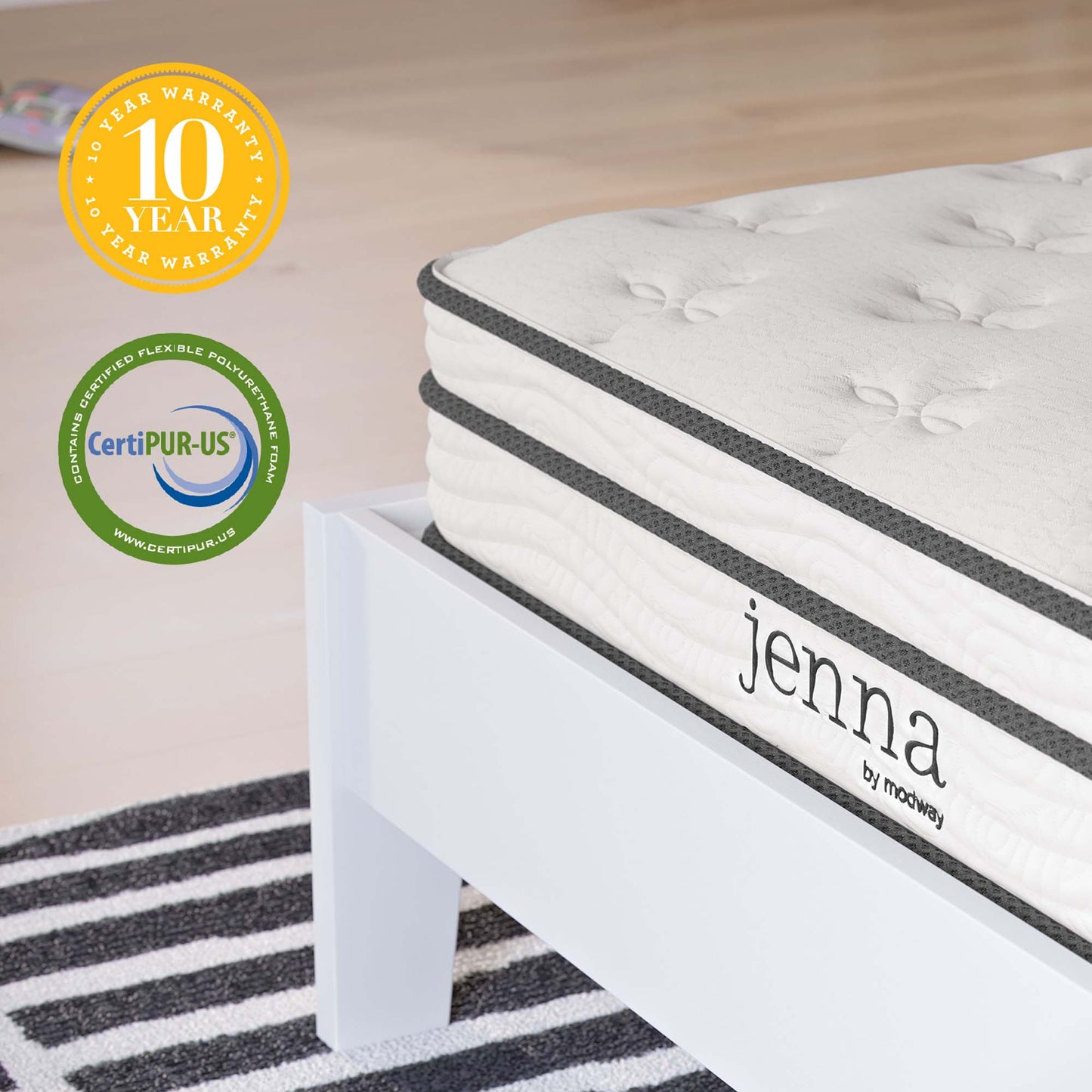 Jenna 6" Innerspring and Foam Narrow Twin Mattress