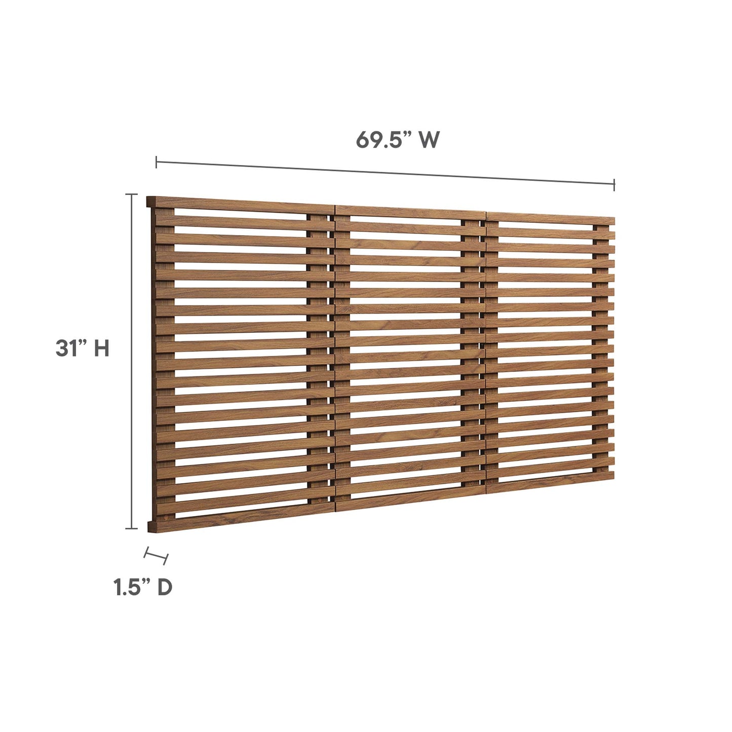 Render Wall Mount Queen Headboard