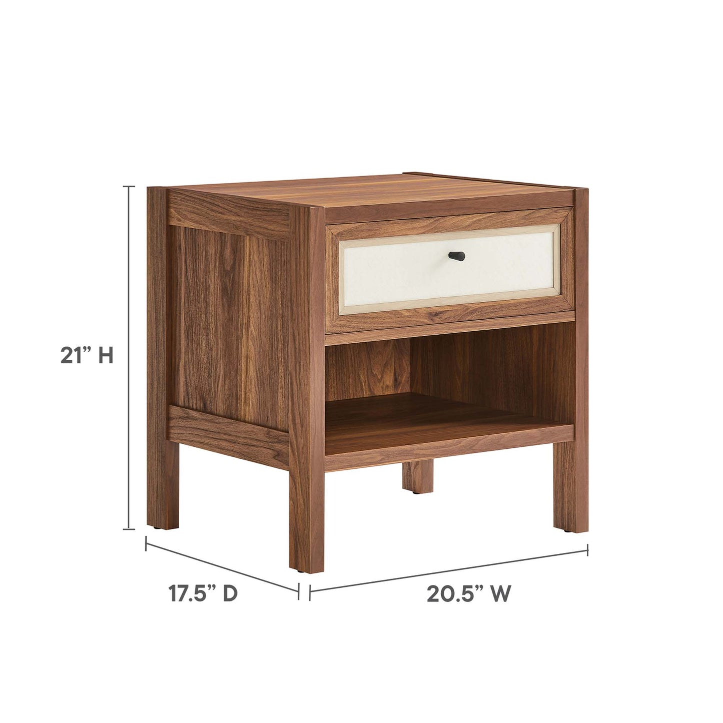 Capri Wood Grain Nightstand