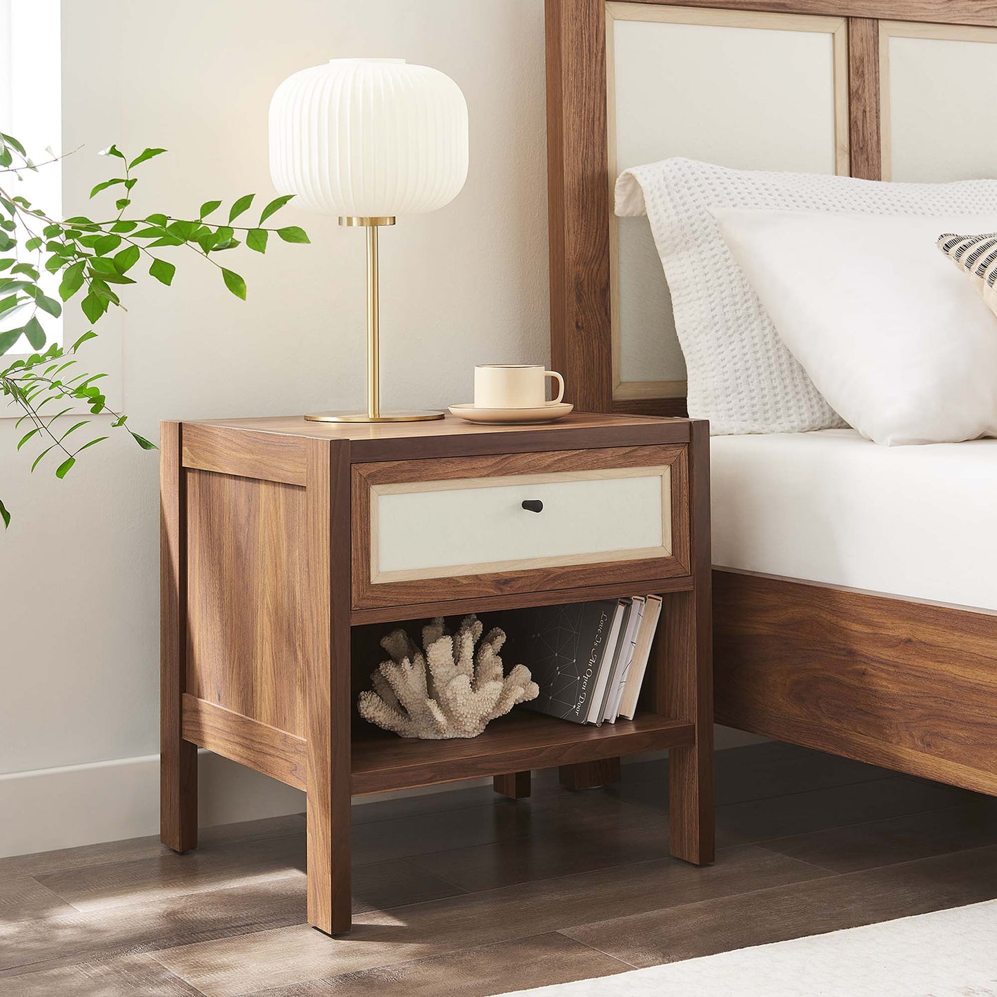 Capri Wood Grain Nightstand