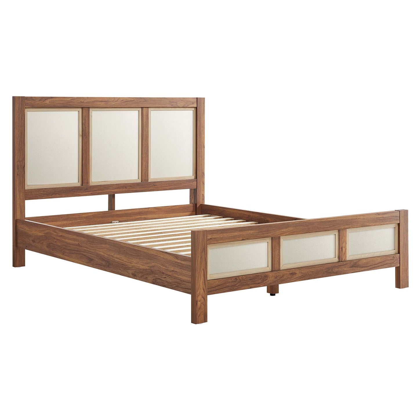 Capri Wood Grain Queen Platform Bed