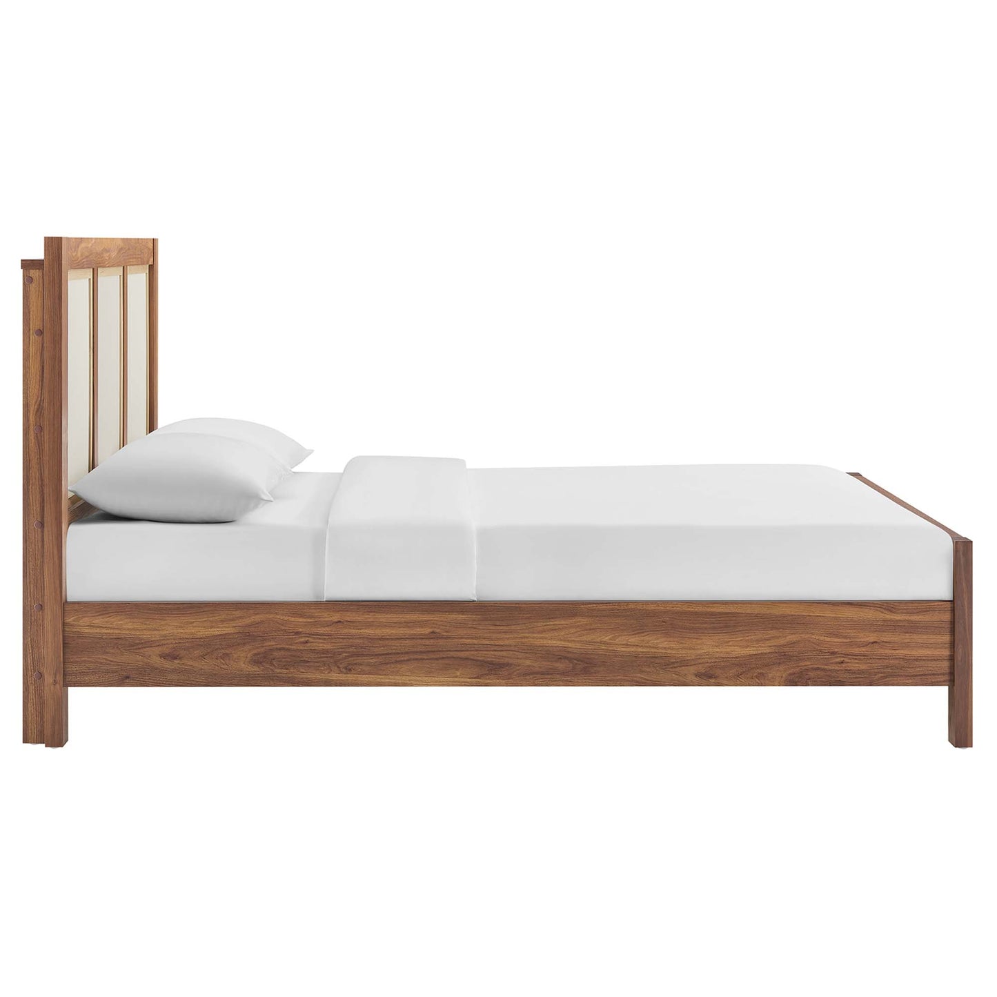 Capri Wood Grain Queen Platform Bed