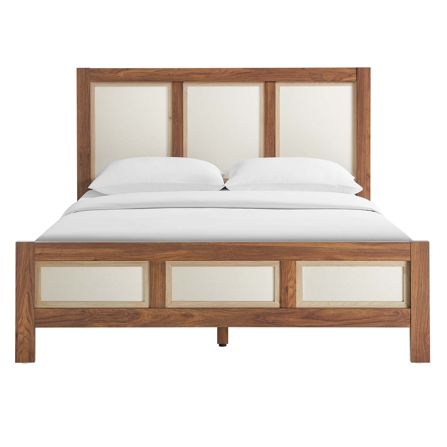 Capri Wood Grain Queen Platform Bed