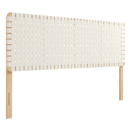 Sparta Weave Vegan Leather King Headboard