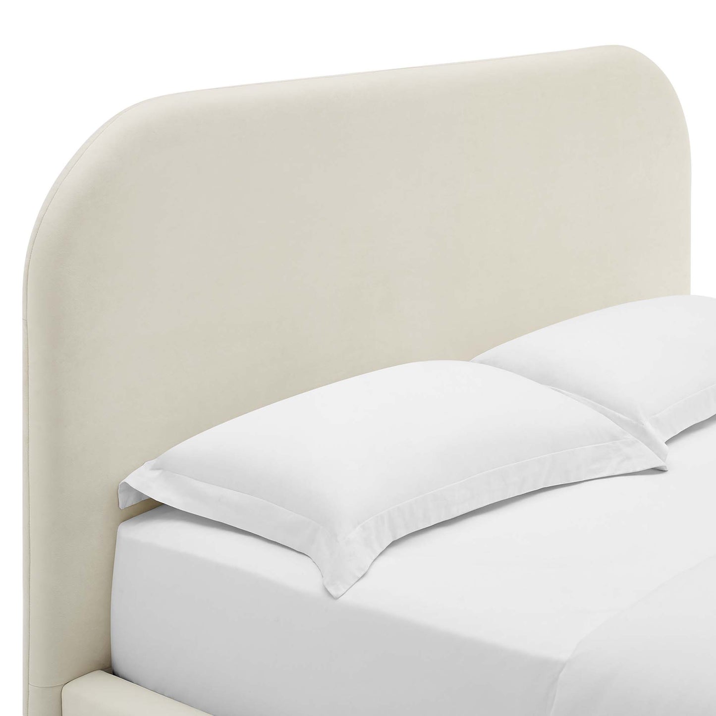 Cama de plataforma completa curvada Keynote Performance Velvet de Modway