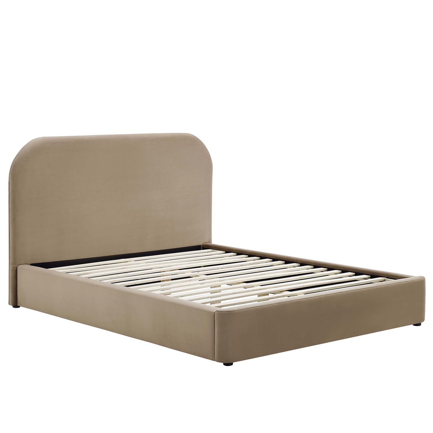 Cama de plataforma completa curvada Keynote Performance Velvet de Modway