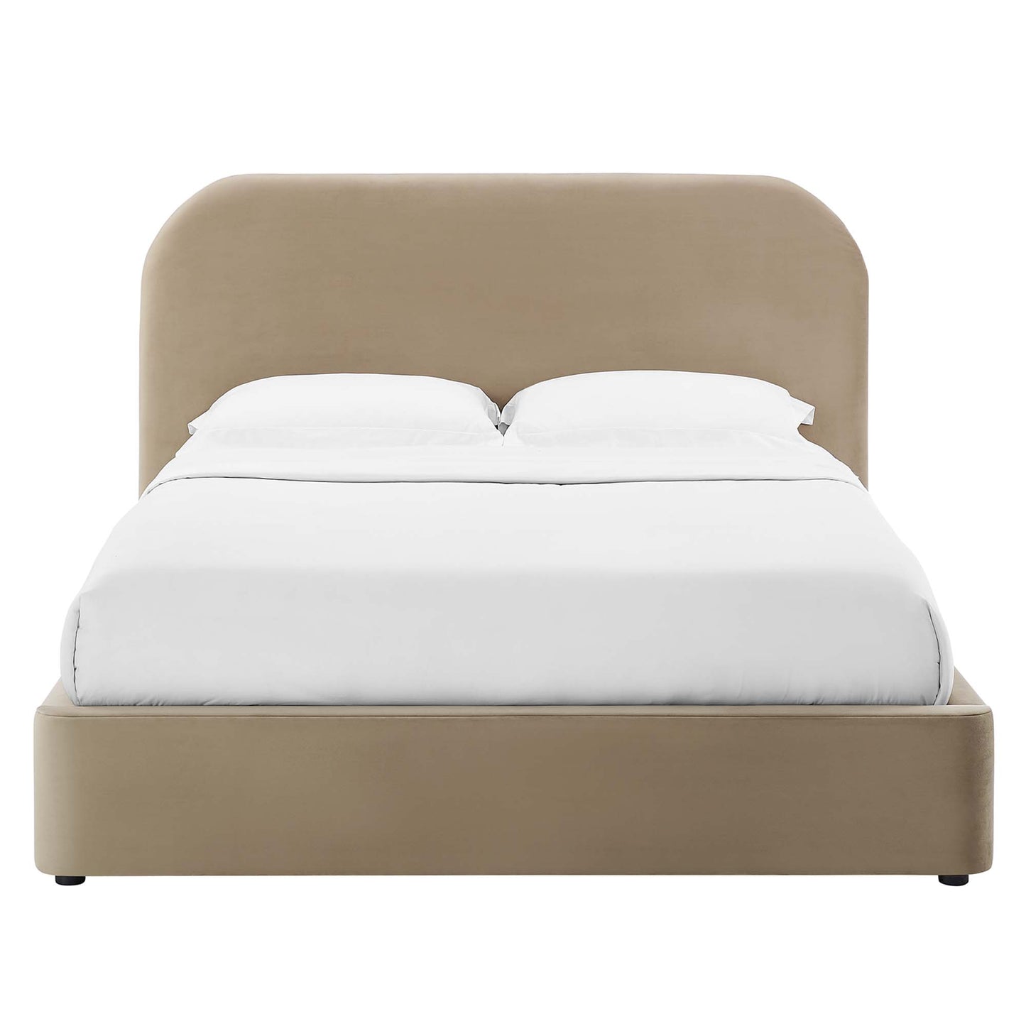 Cama de plataforma completa curvada Keynote Performance Velvet de Modway