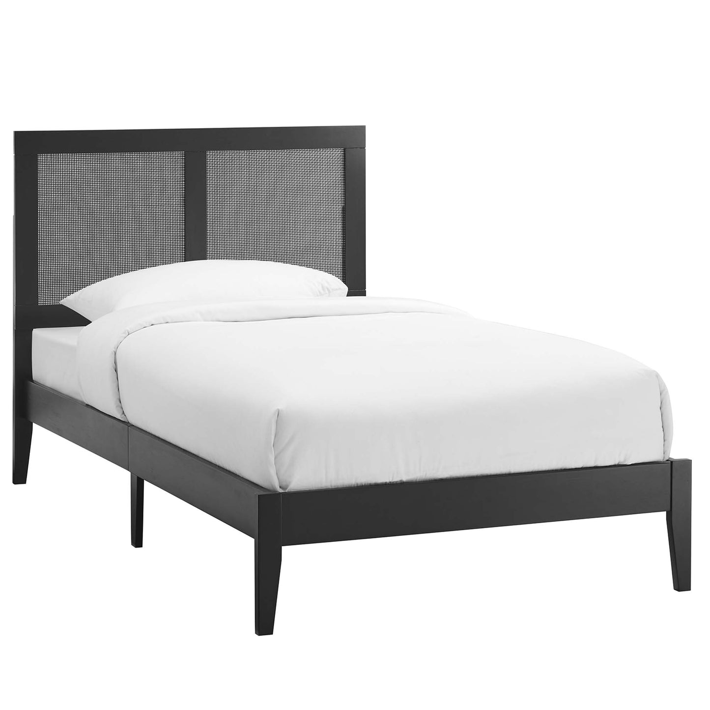 Sirocco Rattan and Wood Twin Platform Bed