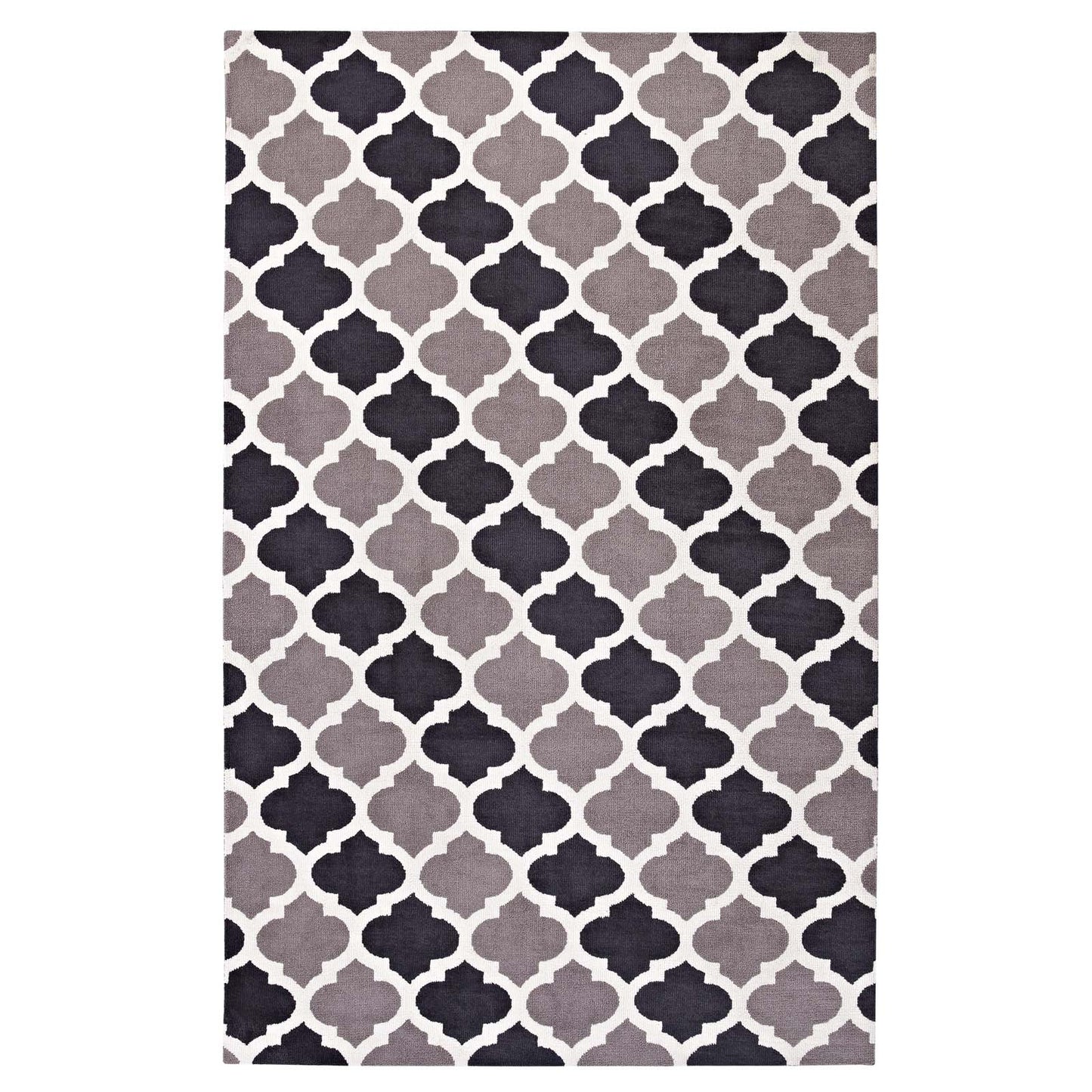 Tapis marocain Lida 5x8 en treillis par Modway