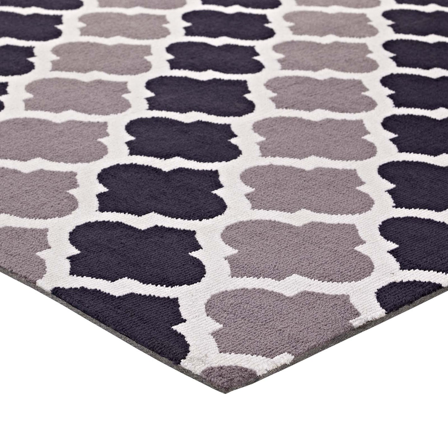 Tapis marocain Lida 5x8 en treillis par Modway