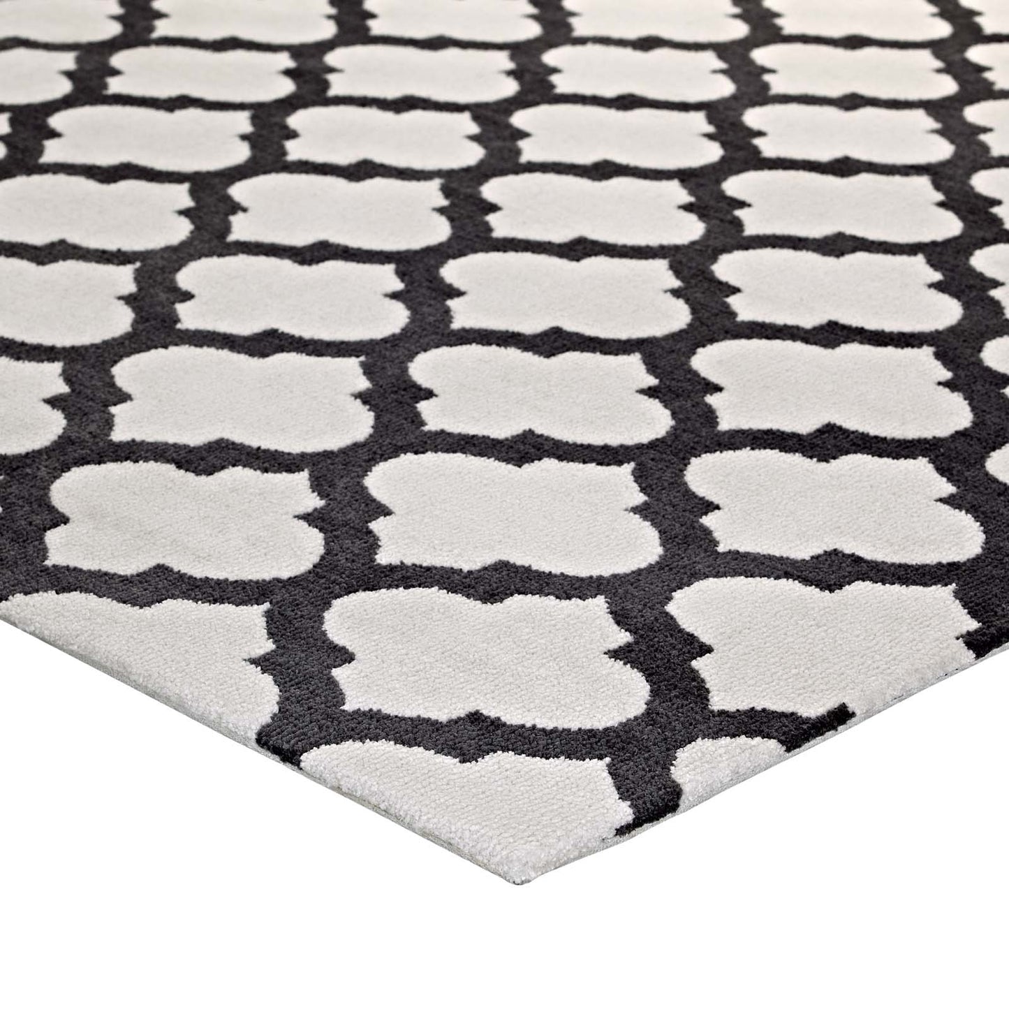 Tapis marocain Lida 5x8 en treillis par Modway