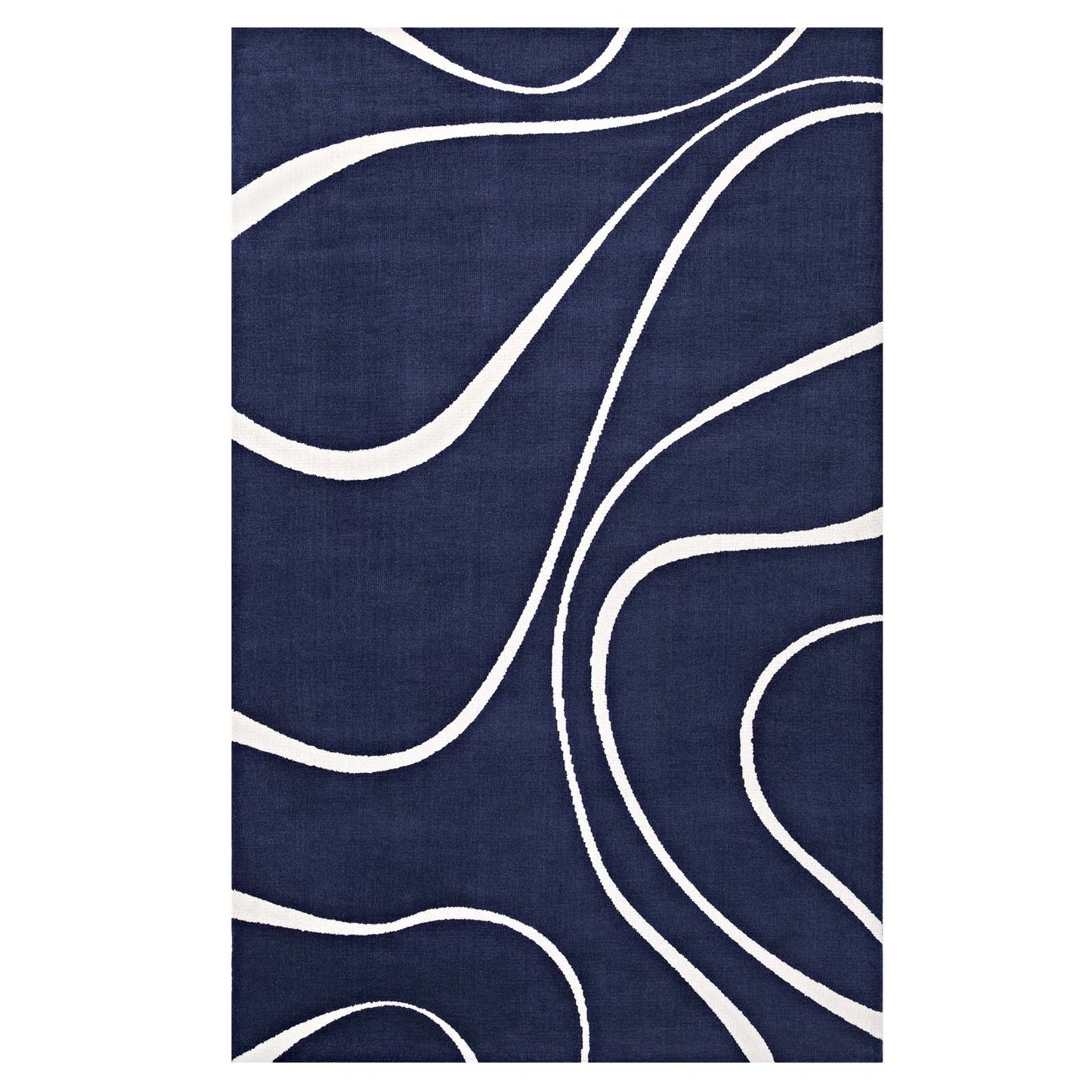 Tapis abstrait Therese Swirl 5x8 par Modway