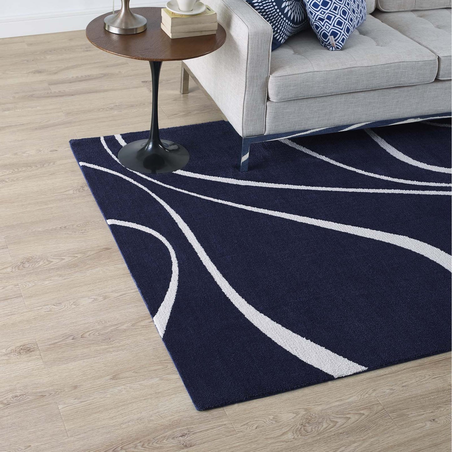 Tapis abstrait Therese Swirl 5x8 par Modway