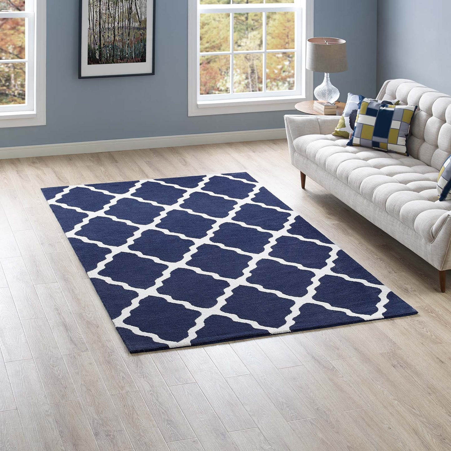 Tapis marocain en treillis Marja 5x8 par Modway