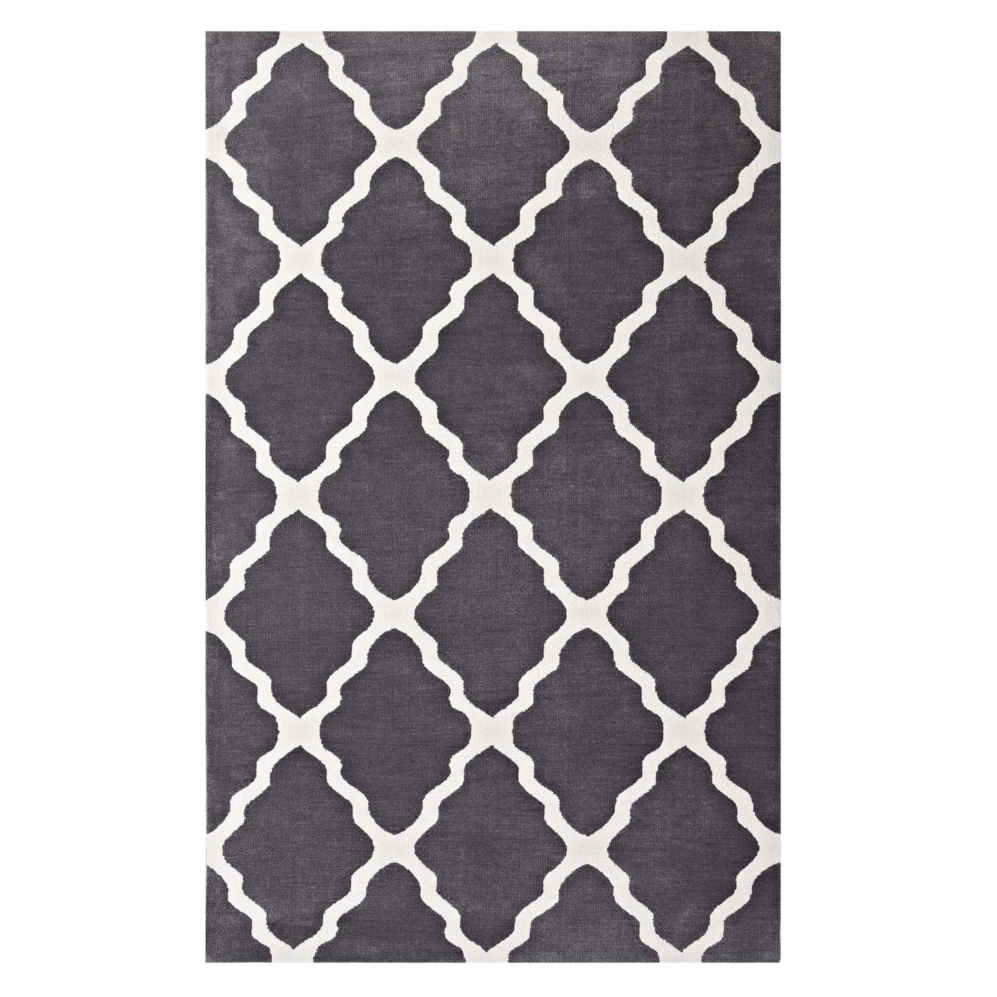 Tapis marocain en treillis Marja 5x8 par Modway