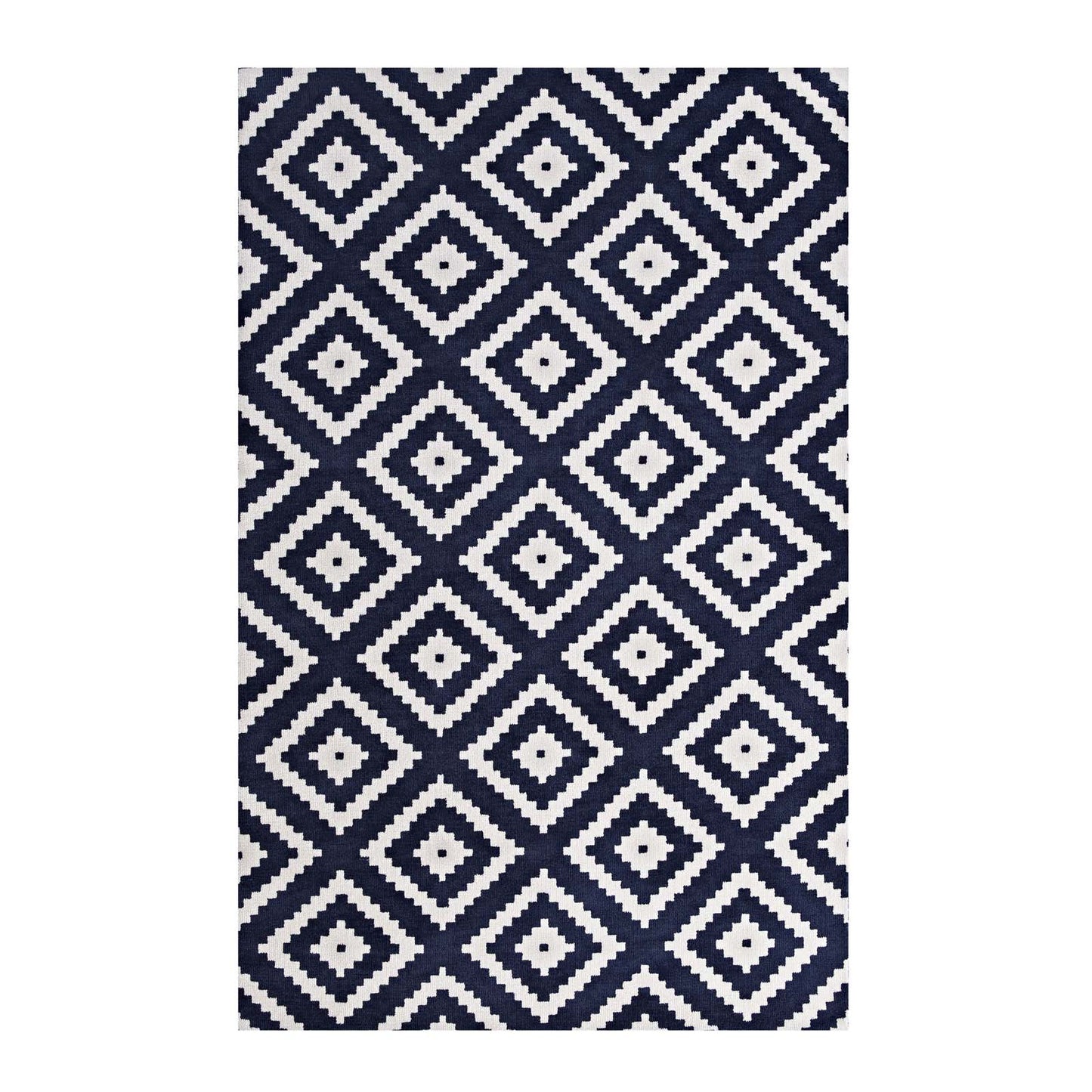 Alika Abstract Diamond Trellis 8x10 Area Rug