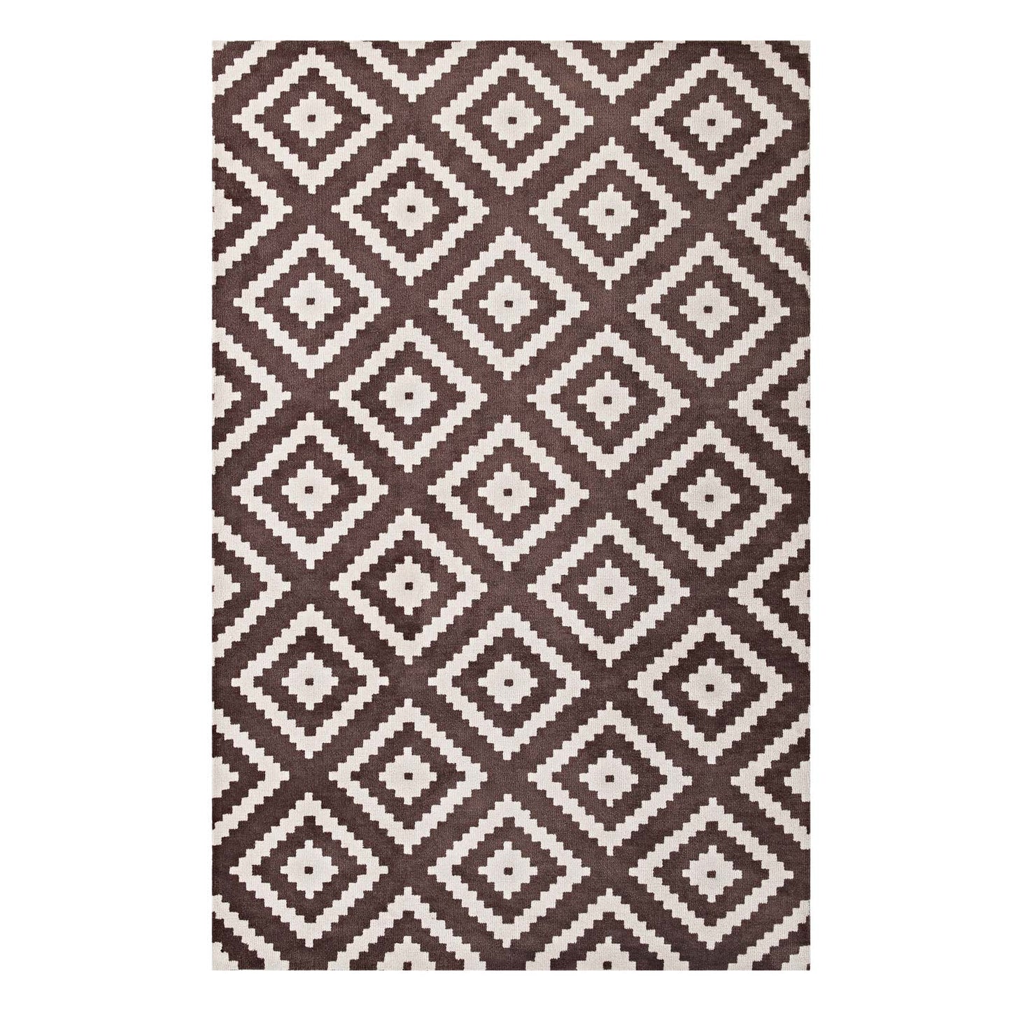 Alika Abstract Diamond Trellis 8x10 Area Rug