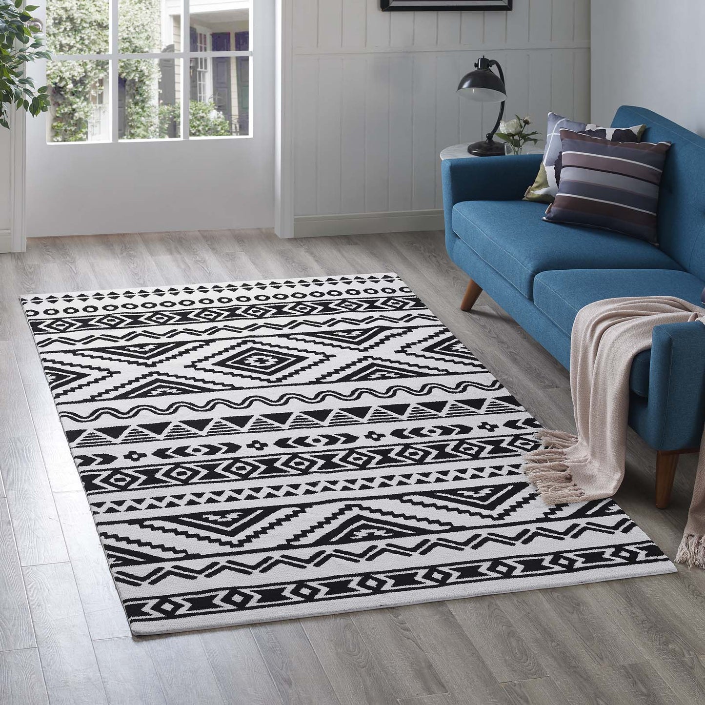 Tapis tribal marocain géométrique Haku 5x8 par Modway