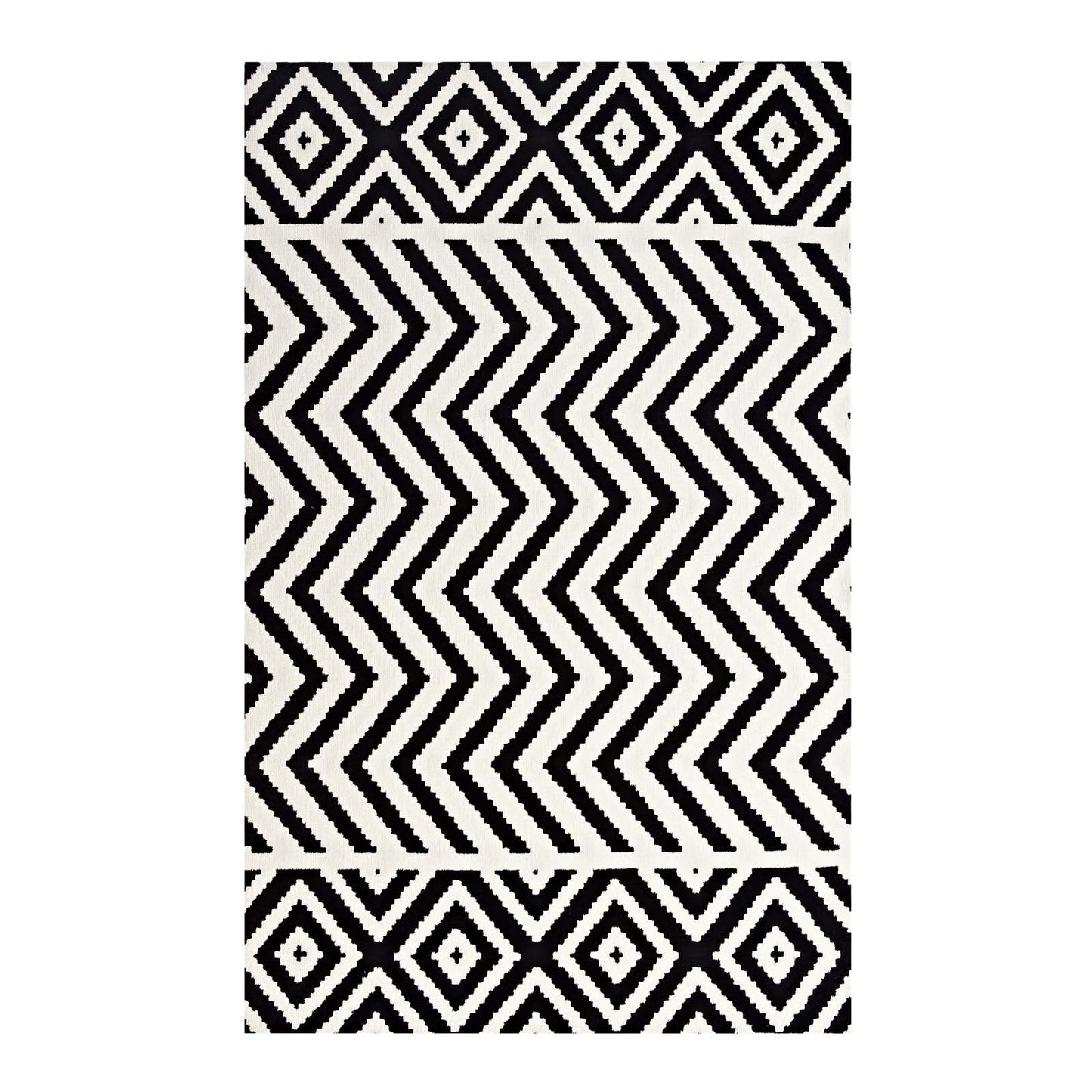 Ailani Geometric Chevron / Diamond 8x10 Area Rug