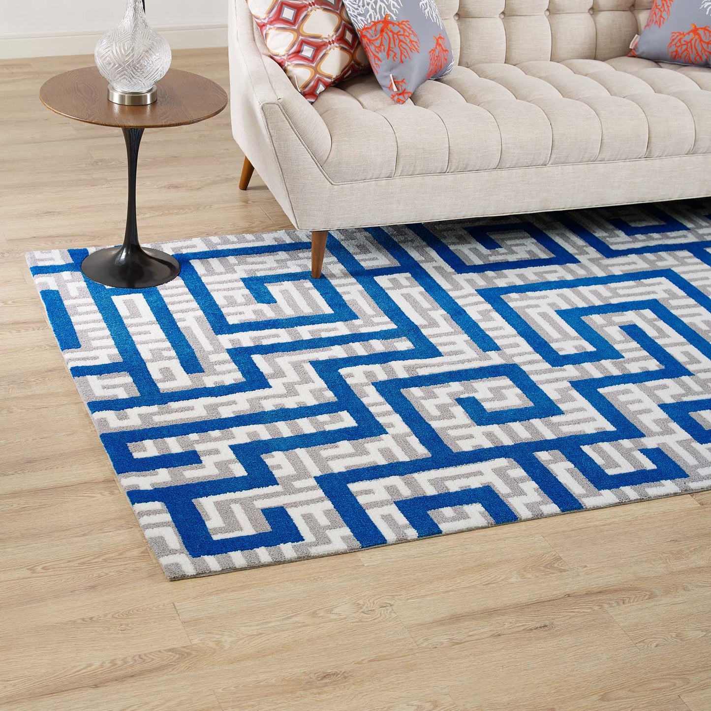 Tapis géométrique Nahia 5x8 par Modway