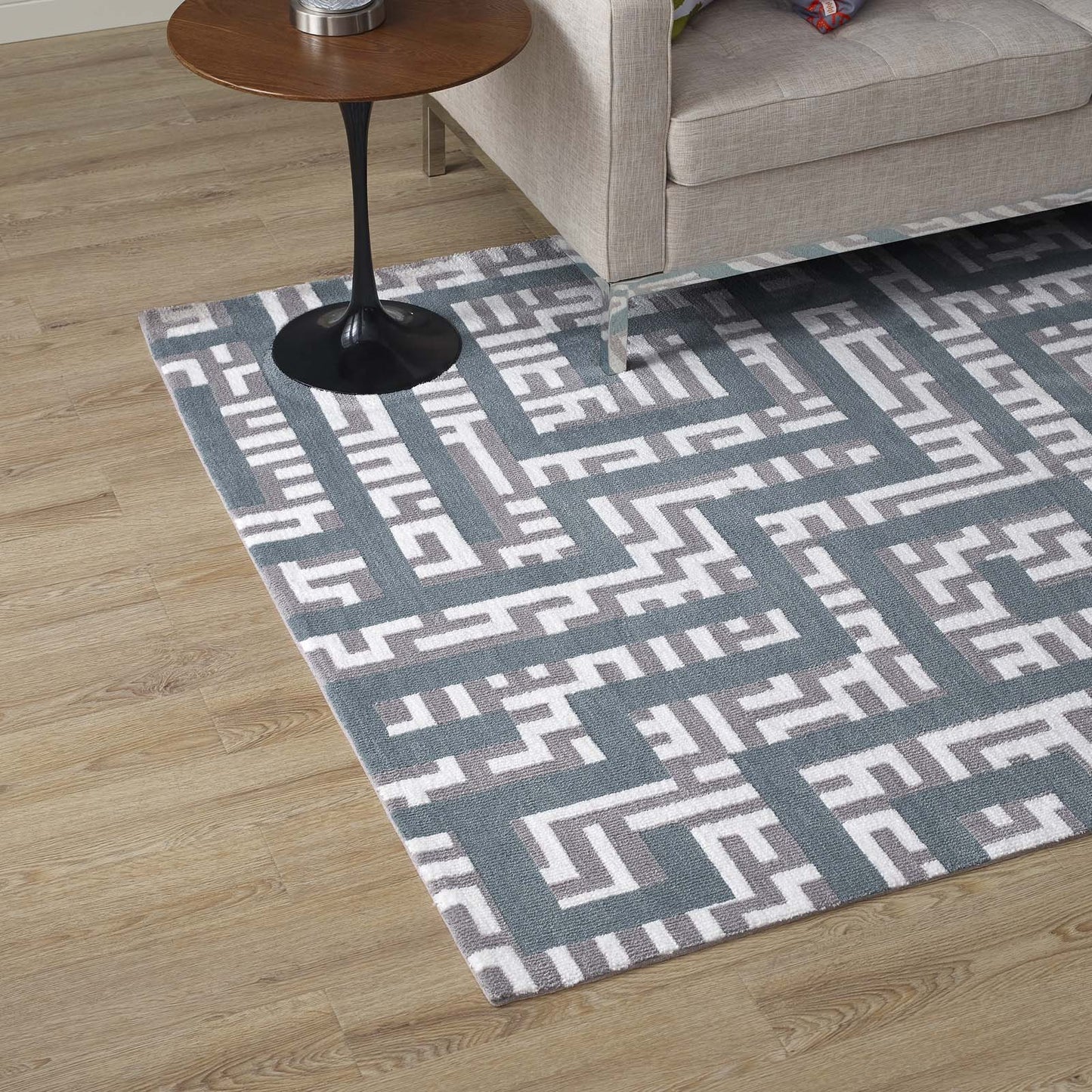 Tapis géométrique Nahia 5x8 par Modway