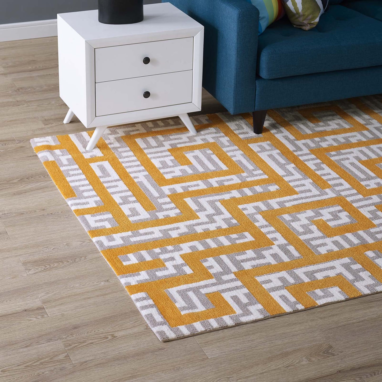 Tapis géométrique Nahia 5x8 par Modway