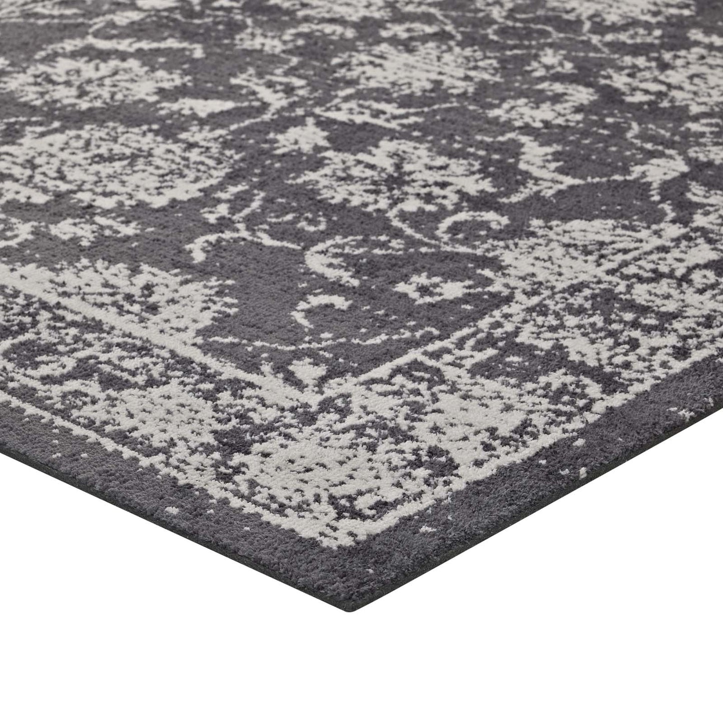 Tapis à motif floral vieilli Kazia 5x8 par Modway